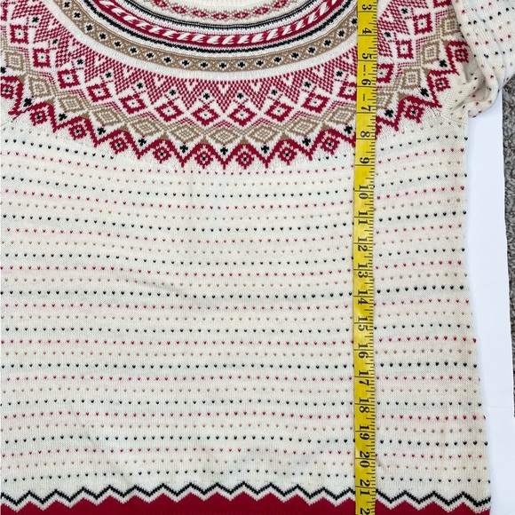 Talbots Christmas holiday Multicolor Knit Sweater - Picture 7 of 9